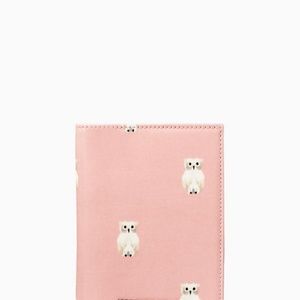 kate Spade owl passport holder